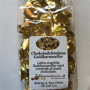 Chokoladehimlens Guldkarameller Med Mørk Chokolade 150 g